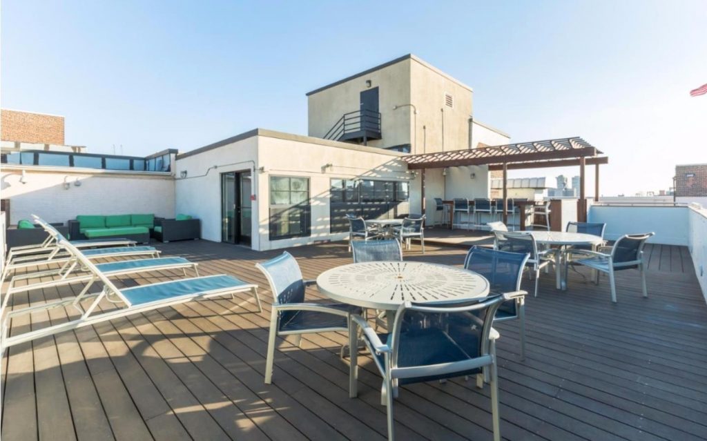 The Roof Deck at Bridgeview Place Condos