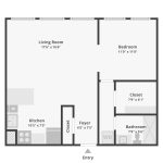 Society Hill Towers - 200 Locust St. H Unit Floorplan