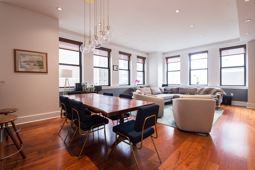 1515 Locust Street Living Room - The Chelsea Condos