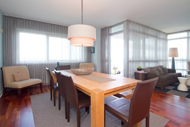 Furnished Dining room at Waterfront Square