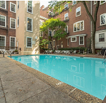 Community Pool at Strickland Row Condos for Sale on Spruce Street in Center City Philadelphia