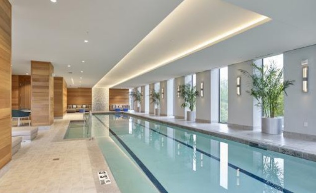 OneRiversidePool The Pool at One Riverside Condos for Sale in Fitler Square in Philadelphia near the University of Pennsylvania