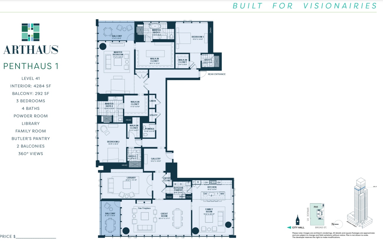 PentHaus1Floorplan41stFloor