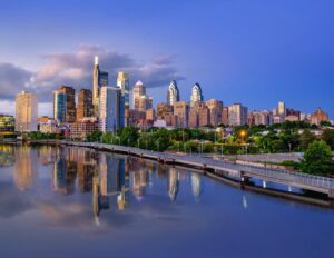 Center City Philadelphia Skyline View 