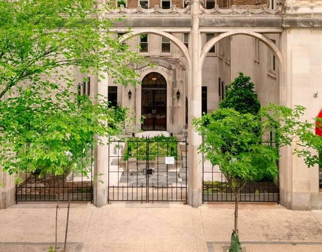 Rittenhouse Plaza Cooperative Building Entrance at 1901 Walnut Street