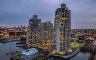 The Reef, The Regatta, and The Peninsula Buildings at Waterfront Square at 901 N Penn St. Philadelphia, PA 19123