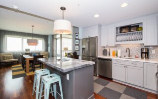 ample kitchen at Waterfront Square Condos